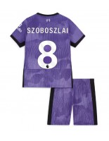 Liverpool Szoboszlai Dominik #8 Alternativní dres pro děti 2023-24 Krátký Rukáv (+ trenýrky)